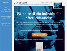 Tablet Screenshot of pressensuddannelsesfond.dk